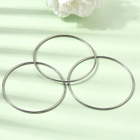 2MM 304 Stainless Steel Bangles for Women, Tarnish Free