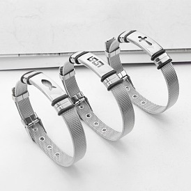 201 Браслеты для часов из нержавеющей стали для мужчин и женщин, цвет нержавеющей стали