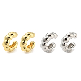 Ring Shape Brass Cuff Earrings, Long-Lasting Plated, Cadmium Free & Lead Free