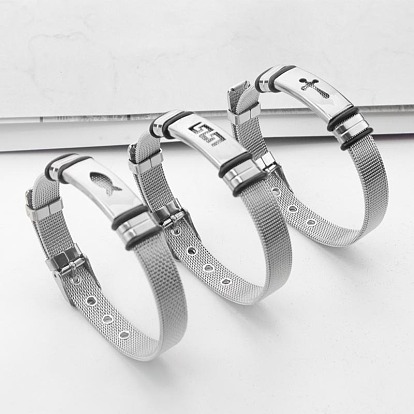 201 Браслеты для часов из нержавеющей стали для мужчин и женщин, цвет нержавеющей стали