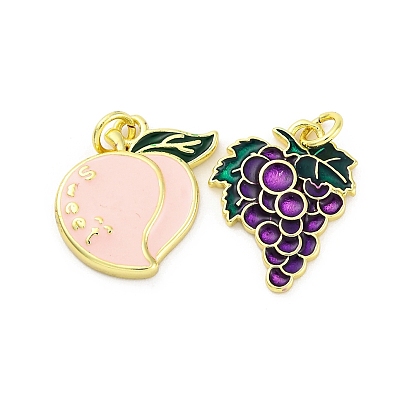 Латунь эмаль подвески, с целью перехода в кольце, стойки покрытие, прочное покрытие, без кадмия и без свинца, реальный 18 k позолоченный