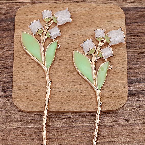 Сплав в старинном стиле с эмалевыми заколками для волос, для ювелирных украшений своими руками, цветок