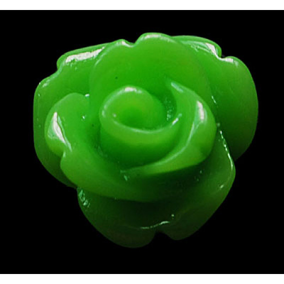 Кабошоны из смолы, костюма и головных уборов и аксессуаров серьги, роза, 10x6 мм