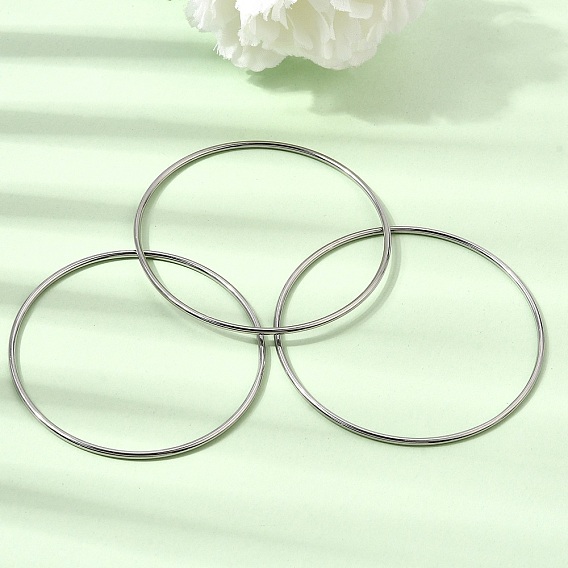 2MM 304 Stainless Steel Bangles for Women, Tarnish Free
