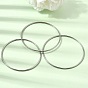 2MM 304 Stainless Steel Bangles for Women, Tarnish Free