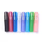 PP Plastic Perfume Spray Bottles, Refillable Liquid Containers, with Screw Lid
