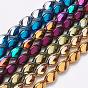 Electroplate Non-Magnetic Synthetic Hematite Strands, Twist, Grade A