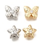 Латунные микро проложить кубического циркония, звезда, бабочка, 