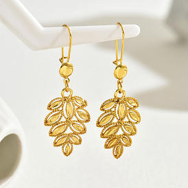 Серьги-кольца из полого листа из нержавеющей стали