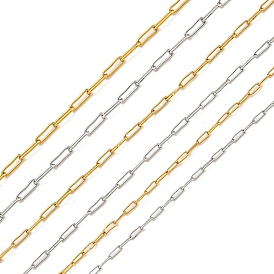 Placage ionique (ip) 304 chaînes en acier inoxydable, chaînes de trombone, soudé, avec bobine
