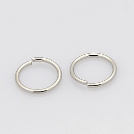 Ring 304 Stainless Steel Jump Rings, Closed but Unsolder, 10x1mm