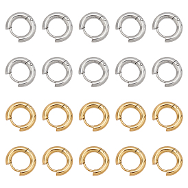 PVD Vacuum Plating 304 Stainless Steel Huggie Hoop Earrings, Hypoallergenic Earrings, with 316 Stainless Steel Pin