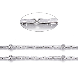 304 inoxydable chaînes Coreana d'acier, avec des perles de rondelle, soudé, avec bobine