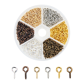 Железный винт с проушиной, за половину пробурено бисера