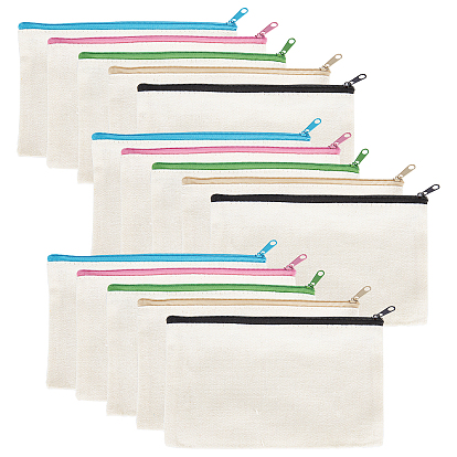 Сумка для рукоделия из полиэстера и хлопка, холщовая сумка для ручек, универсальная дорожная косметичка на молнии