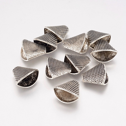 Шапочки и конусы для бусин, сплав, тибетский стиль, без кадмия и без свинца, для кисточки подвеска