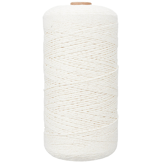 Cordón de algodón macramé, cuerda de algodón retorcida, para colgar en la pared, artesanías, envoltorio de regalo
