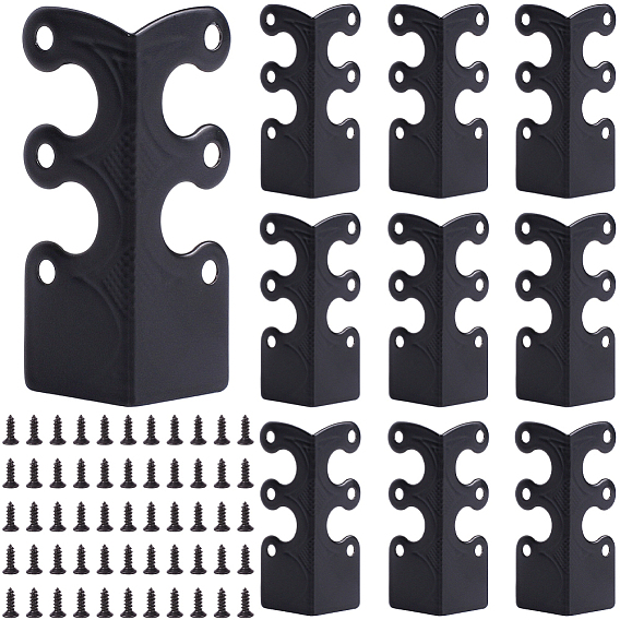 16шт. железный уголок-протектор, Защитные кромки для ящика с мебелью, с винтом 96 шт.