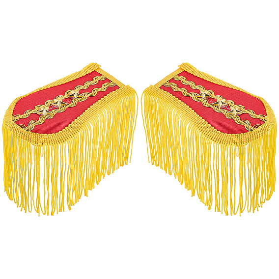 1 Pair Vintage Polyester Tassel Epaulette, Epaulet Shoulder Decoration