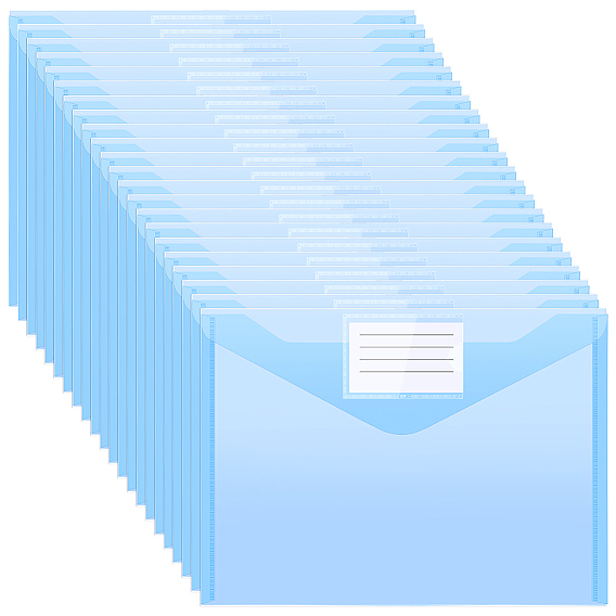 100шт. прямоугольные полипропиленовые пластиковые пакеты для документов, папка сумка, канцелярские