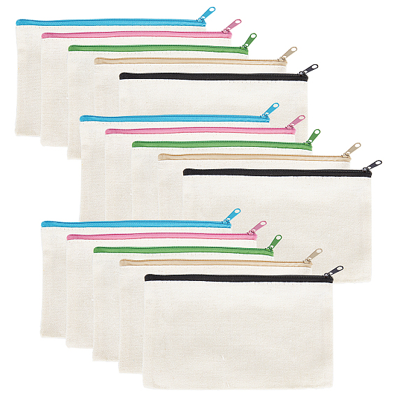 Сумка для рукоделия из полиэстера и хлопка, холщовая сумка для ручек, универсальная дорожная косметичка на молнии