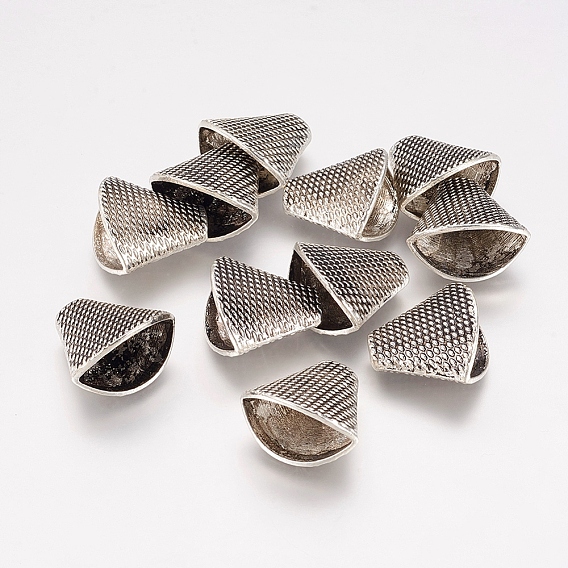 Шапочки и конусы для бусин, сплав, тибетский стиль, без кадмия и без свинца, для кисточки подвеска