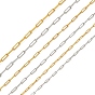 Revestimiento iónico (ip) 304 cadenas de acero inoxidable, cadenas de clips, soldada, con carrete