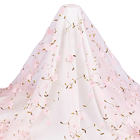 2 ярдов полиэфирной сетчатой ткани, аксессуары, цветочным узором