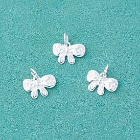 925 подвески в виде бантика из стерлингового серебра, с прыжковых колец