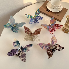Cellulose Acetate Claw Hair Clips, Butterfly