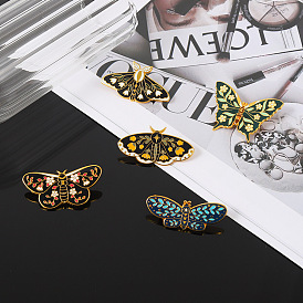 Красочная эмалированная брошь-бабочка, серия булавок с насекомыми для женщин и девочек