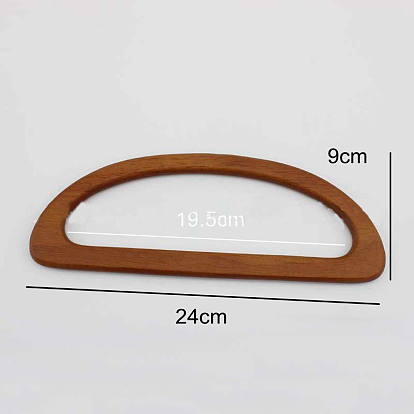 Wood Bag Handle, D-shaped, Bag Replacement Accessories
