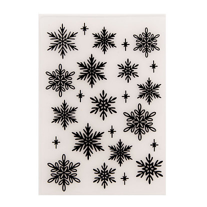 Transparent Plastic Embossing Template Folders, For DIY Scrapbooking/Photo Album Decorative/Embossed Paper, Stamp Sheets, Black