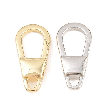 Brass Clasps, Cadmium Free & Lead Free, Long-Lasting Plated, Rack Plating