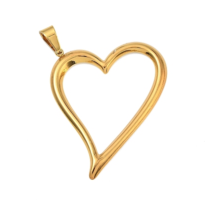 Полые 304 из нержавеющей стали кулоны, шарма сердца, ионное покрытие (ip), долговечный