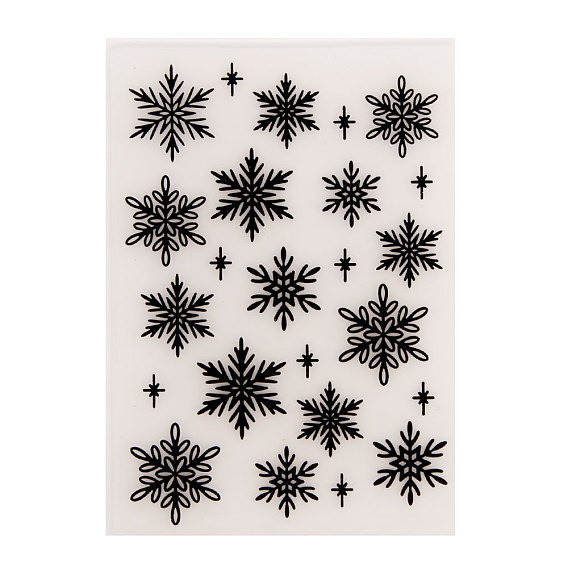 Transparent Plastic Embossing Template Folders, For DIY Scrapbooking/Photo Album Decorative/Embossed Paper, Stamp Sheets, Black
