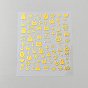 PET Nail Art Stickers, Self-Adhesive, for Nail Tips Decorations, Cat Pattern