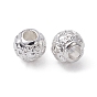 Alloy Beads, Long-Lasting Plated, Round