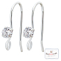 10шт. 925 серьги-крючки из стерлингового серебра, со стразами
