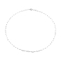 304 Stainless Steel Paperclip Chain, Drawn Elongated Cable Chain Necklaces, with Lobster Claw Clasps