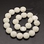 Electroplate Glass Beads Strands, Pearl Luster Plated, Faceted Flat Round
