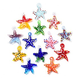 Handmade Lampwork Pendants, Starfish