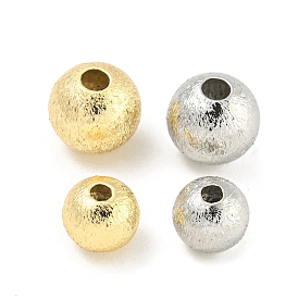 Brass Textured Beads, Round