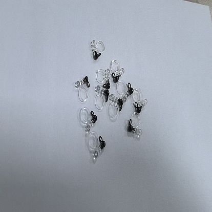 304 Stainless Steel and Plastic Clip-on Earring Findings, Ion Plating(IP)