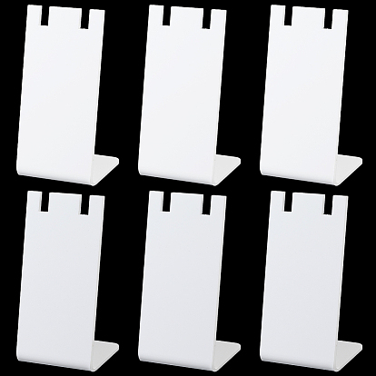 10шт. акриловые подставки для ожерелий в форме буквы L, прямоугольные