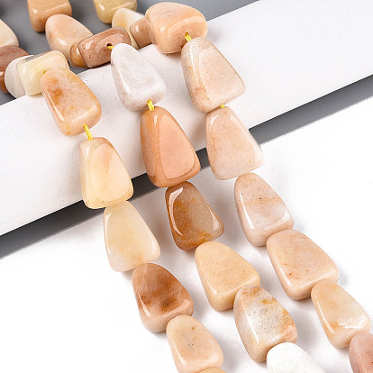 Природный Топаз нефрита бисер нитей, треугольные