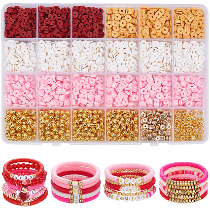 Наборы для находки бисера своими руками, в том числе бусины из полимерной глины ручной работы, пластиковые прокладки ccb, Бусины из сплава и бусины из АБС-пластика