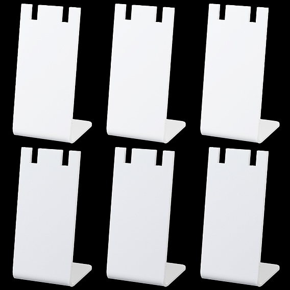 10шт. акриловые подставки для ожерелий в форме буквы L, прямоугольные