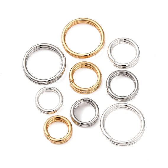 Латунные разрезные кольца, кольца с двойной петлей