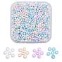 4 Colors 8/0 Opaque Glass Seed Beads, Round Hole, Frosted Colours, Round